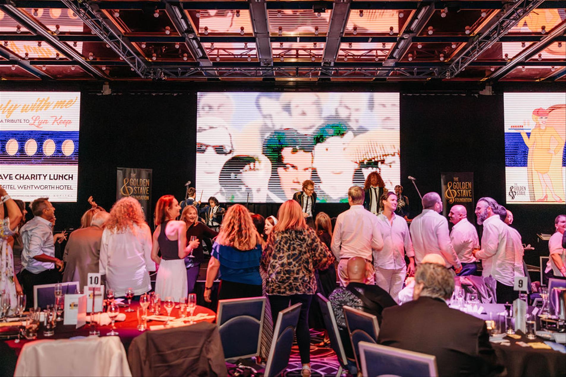 Live entertainment at the Golden Stave Charity Lunch